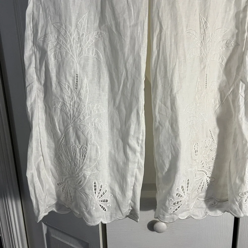 Calypso St. Barth White Cropped Pants - Picture 7 of 12